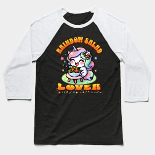 Rainbow Salad - Magical Unicron Salad - Magical Colors Baseball T-Shirt